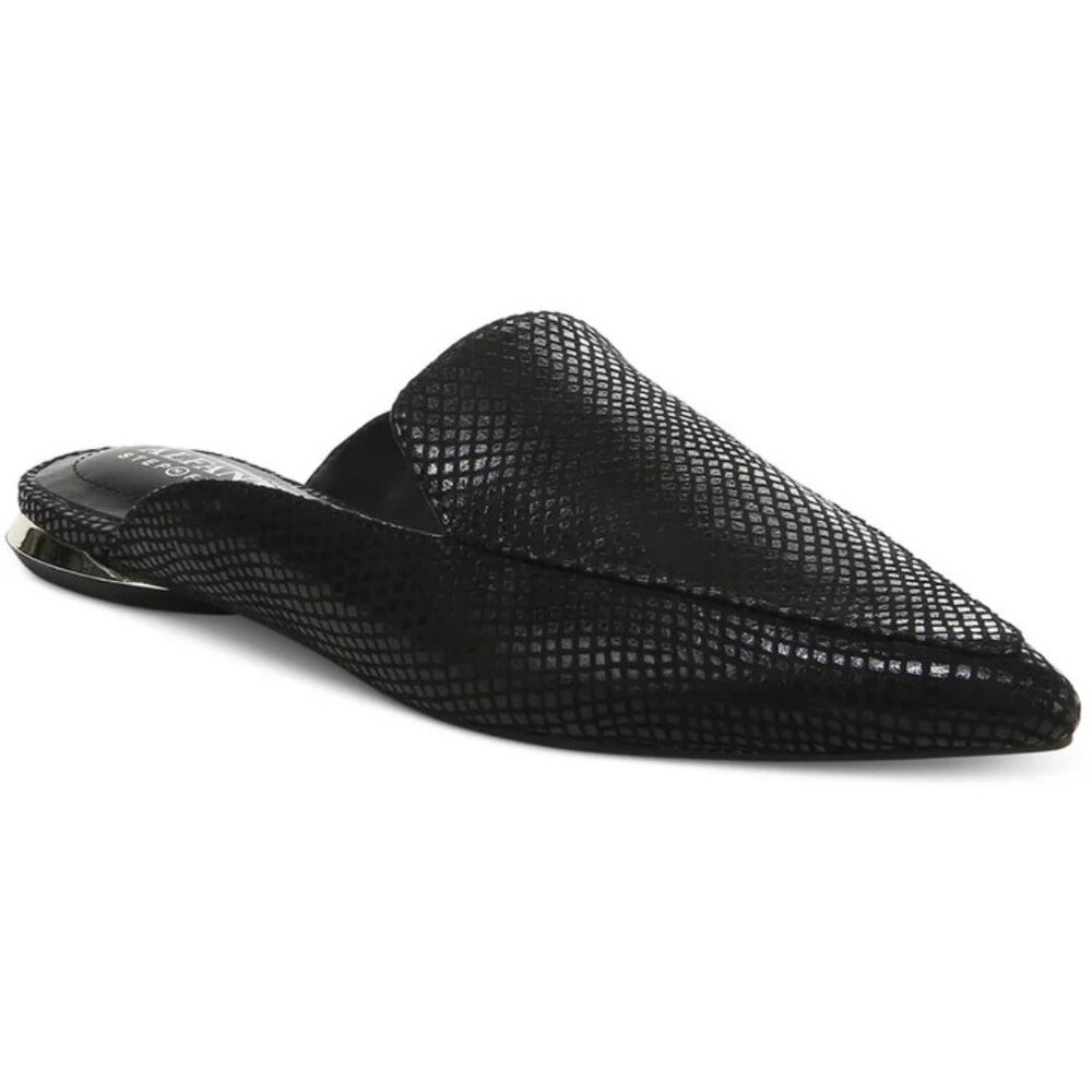 Alfani Black Textured Mules